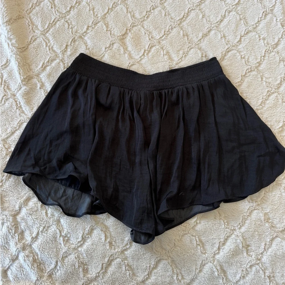 H&M Divided Women's Black Tassel Tie Waist Shorts Boho Casual - Picture 6 of 10